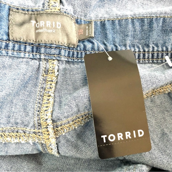 Torrid Blue Denim Women Jeans Overalls - Picture 4 of 10